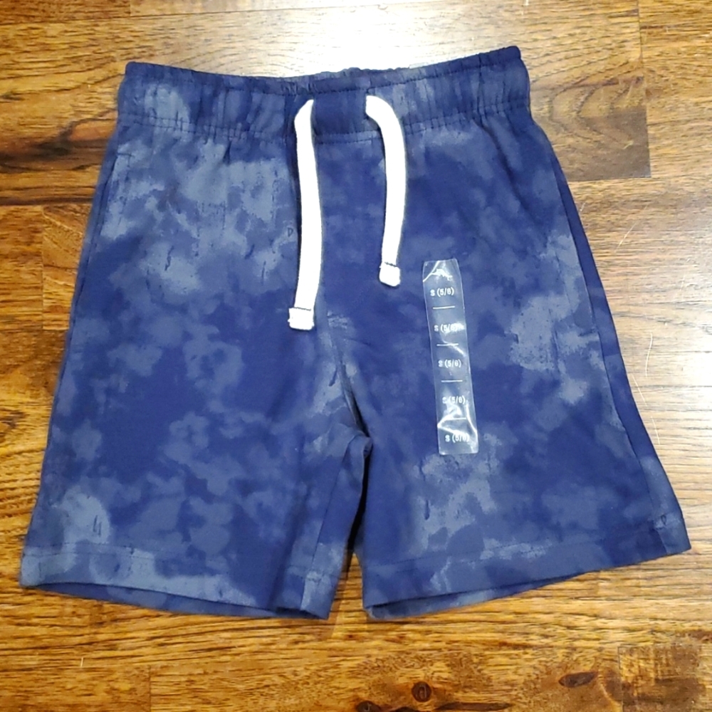 Boys Tommy Bahama kids blue tie dye pull on shorts size S(5/6)